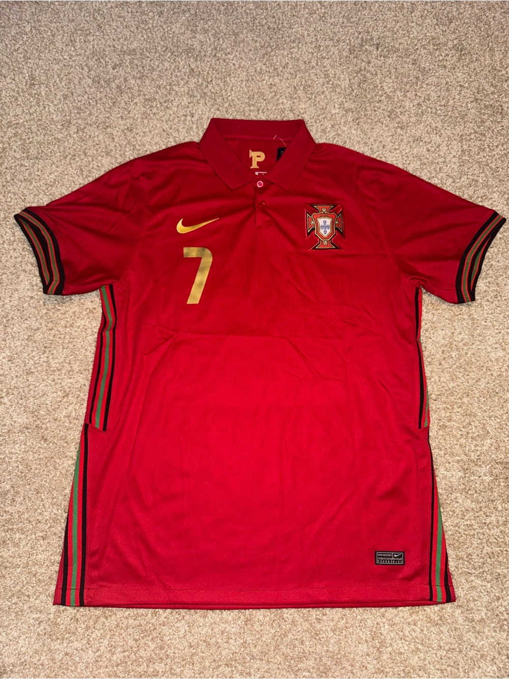 Nike Portugal 2020/2021 Cristiano Ronaldo #7 Men’s Home Soccer Jersey 🆕 - Picture 8 of 8